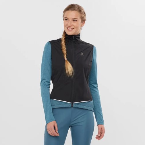 Black Salomon Light Shell Women's Vest | IE MW5123